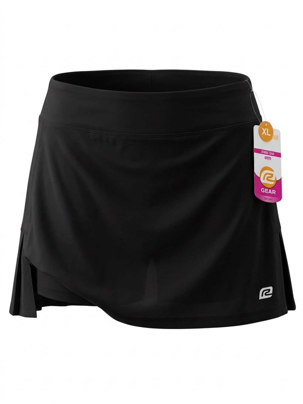 Road Runner Sports Black Running Skort Pleated Tennis Skirt XL NWT